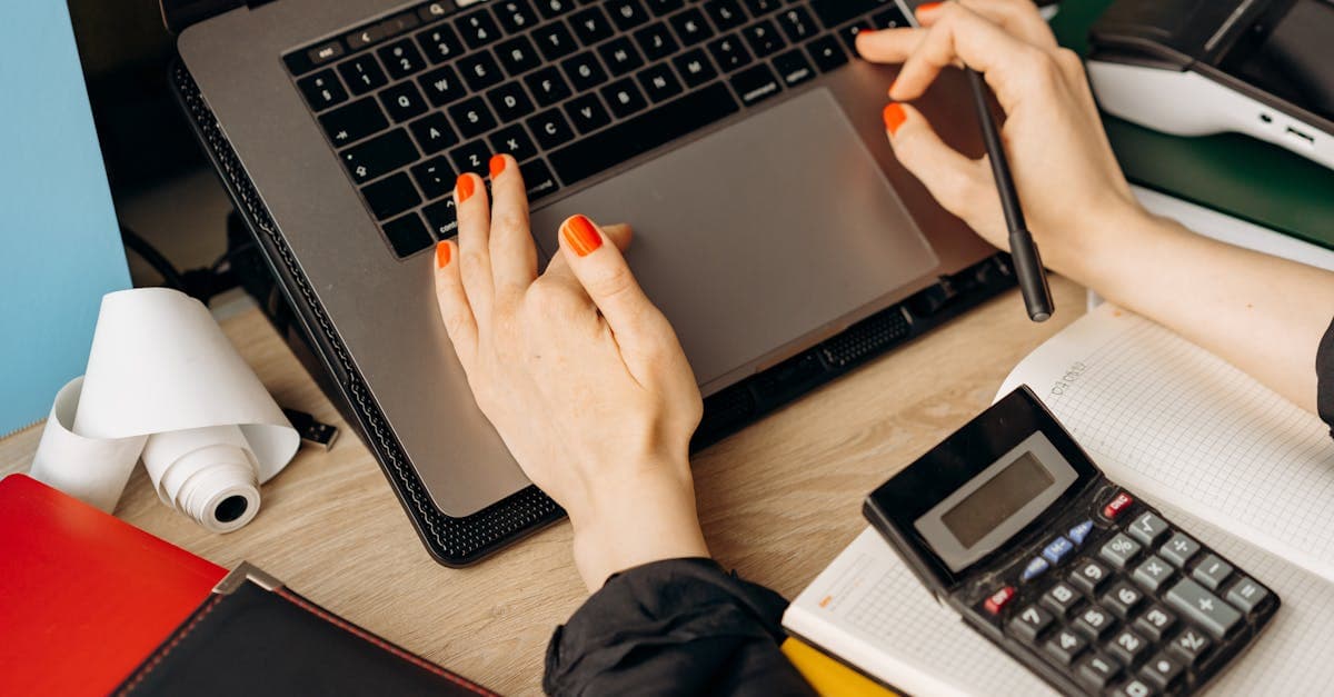 Business documents being reviewed during a tax investigation