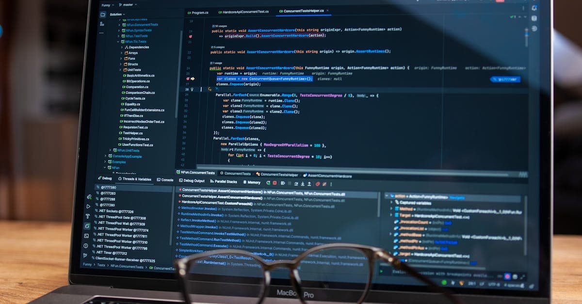 Property management software comparison on laptop screen