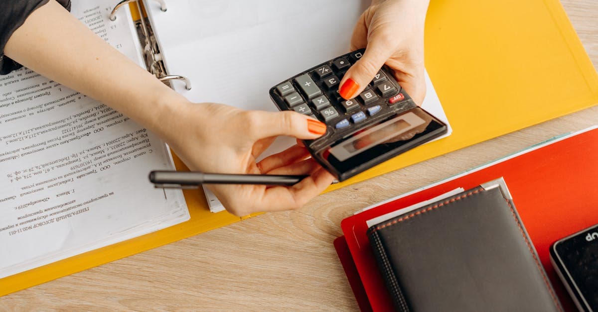 Receipts and expense claims organized on a desk
