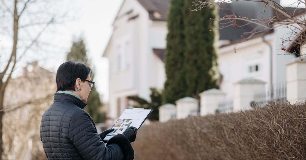 Inventory clerk examining property condition