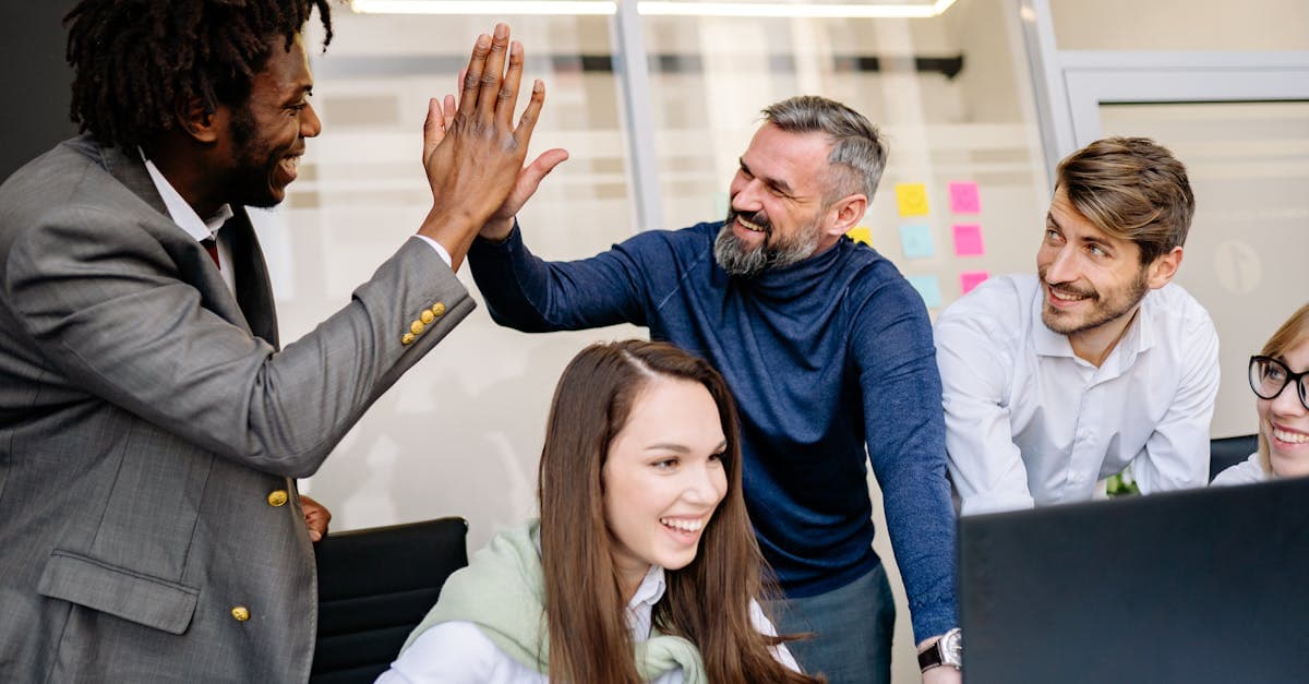 New employee being welcomed on their first day at work